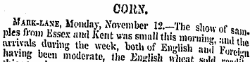 COM. Mahk-lane, Monday, November 12. _ '...
