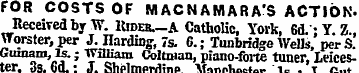 FOR COSTS OF MACNAMARA'S ACTION. neceive...