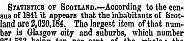 Statistics of Scotland.—According to the...
