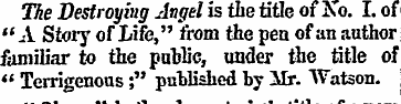 The Destroying Angel is the title of Xo....