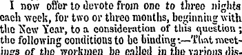 I now offer to devote from one to three ...