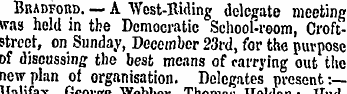 Bradford. — A "West-Riding delegate meet...