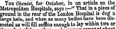 TnE Chemist, for 1 October, in an artiol...