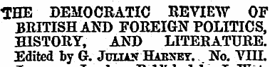 THE DEMOCRATIC REVIEW OF BRITISH AND FOR...
