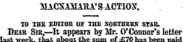MACSAMAHA'S ACTION. 10 THB EDITOR OF THE...
