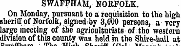 SWAFFHAM, NORFOLK. On Monday, pursuant t...