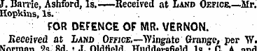 J. Barrie, Ashford, Is.-—Received at Lan...