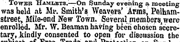 XOWBB "Hamlets.—On Sunday evening a meet...