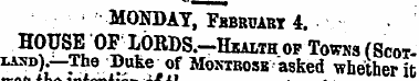 MONDAY, Fhbruart 4. H 9USB •OF-EOKDS. -H...