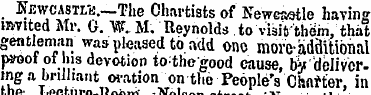 NuwcASTLi-.—The Chartists of Newcastle h...