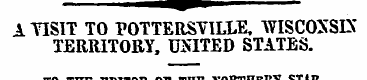 —a-**********—A "VISIT TO POTTERSVILLE, ...