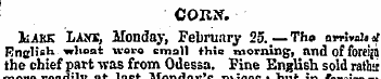 COliS. Jbakk Lass, Monday, February 25.—...