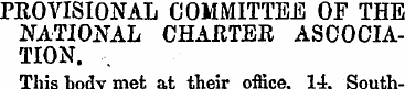 PROVISIONAL COMMITTEE OF THE NATIONAL CH...