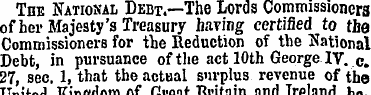 The National Debt.—The Lords Commissione...