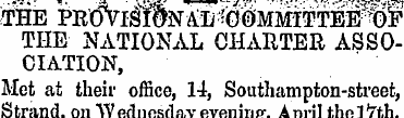 THE PR0>ISTONAL-6O THE NATIONAL CHARTER ...