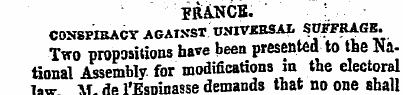 FRANCE. CONSPIRACY MAIwr. ' iaiWMAl S0FF...