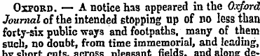 Oxford. — A notice has appeared inthe Ox...