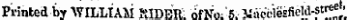 in Printed by "WILLIAM RIDER; ofNo; 5. Maeeiesfield-st**«''