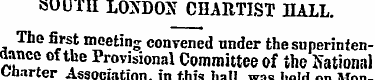 isUUTH LOXDOX CHARTIST HALL. The first m...