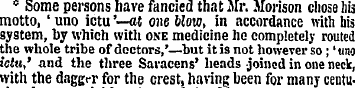 " Some persons hare fancied that Mr. Mor...