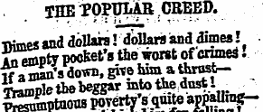 TflE TOPOTiAR CEEBD. Ttoes and dollars! ...
