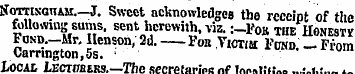 NoTHsa-usi. —J. Sweet acknowledges the r...