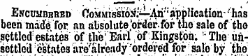 Encumbered OoMMis'siosi*—An ! applicatio...