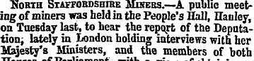 "North SiAFFORnsHiRE Misers. —A public m...