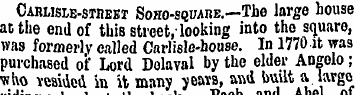 Camjsle-stijebt Soho-square.— The large ...