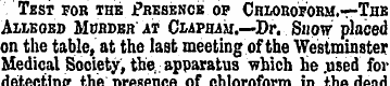 Test for the Presence op Chloroform.t-Th...
