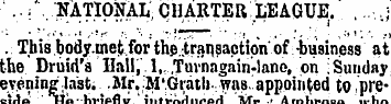 i . NATIONAL, CHARTER LEAGUE, , . j. Thi...