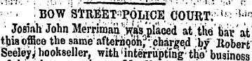 ; BOW STREET-POLICE COURT; ,v !i ' JOBia...