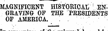 MAGNIFICENT HISTORICAL ' : ENGRAVING OF ...