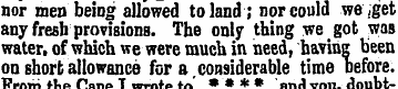 nor men being allowed to land; nor could...
