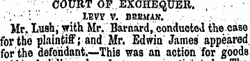 COURT OF EXCHEQUER. ¦ "'.'- ' : ' ¦ ' ''...