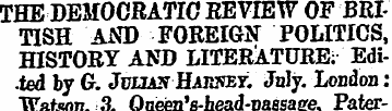 THE DEMOCRATIC EEVIEW OF BRITISH AND FOR...