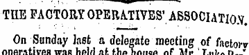 THE FACTORY OPERATIVES' ASSOCIATION . On...