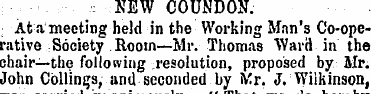 .*: NEW COUNDON. At a meeting held in th...