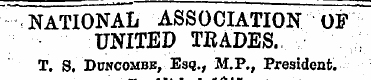 NATIONAL ASSOCIATION OF UNITED TRADES. T...