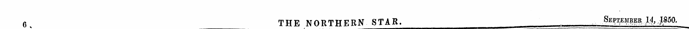 6 ^ THE NORTHERN STAR. Sepxembeij N, mo....