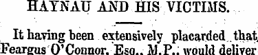 HAYNAU AND HIS VICTIMS. , It having been...