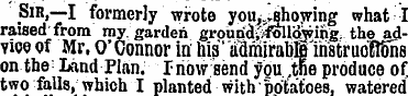 Sir,—I formerly wrote you y.^ ahojying w...