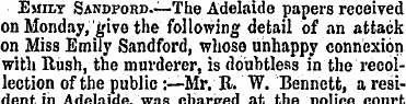 Emily Sandford.—-The Adelaide papers rec...