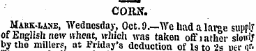 COItX. Makmane, Wednesday, Oct. 9.—Wehad...