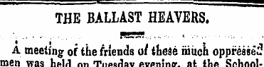 THE BALLAST HEAVERS. A meeting of the fr...
