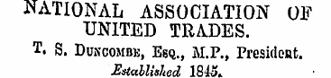 NATIONAL ASSOCIATION OF UNITED TRADES. T...