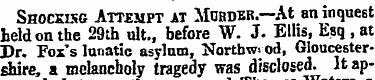 Shockkg Attempt at Murder.—At an inquest...
