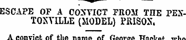 ESCAPE OF A COXVICT FROM THE PEXTOXYILLE...