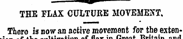mm THE FLAX CULTURE MOVEMENT. There is n...