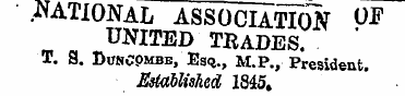 NATIONA L ASSOCIATION OF UNITED TRADES. ...